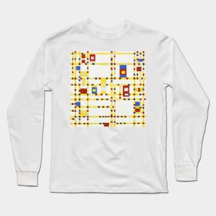 Piet Mondrian Broadway Boogie Woogie Long Sleeve T-Shirt